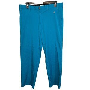 Lesmart Men's Straight Fit Golf Pants Blue Stretch Chino Flat Front Size 40